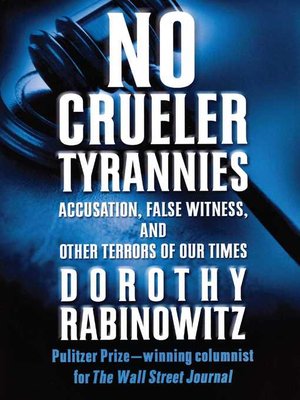 cover image of No Crueler Tyrannies